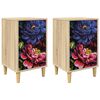 vidaXL Nattbordskap KIEL 2 stk. Sonoma eik 36 x 33 x 60 cm
