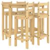 vidaXL Barsett 5 deler heltre furu