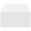 vidaXL Vegghylle med skuffer hvit 80x33x17 cm konstruert tre