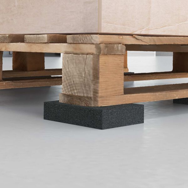 vidaXL Gummipute 25 pcs Svart 9 x 6 x 2 cm Gummi