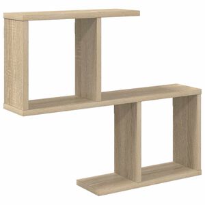 vidaXL Vegghylle Sonoma eik 60 x 12 x 50,5 cm Konstruert tre