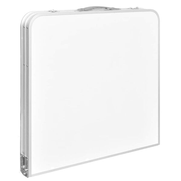 vidaXL Sammenleggbart campingbord høydejusterbar aluminium 120x60 cm