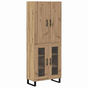 vidaXL H&oslash;yskap 2 pcs Artisan Eik 69,5 x 34 x 180 cm