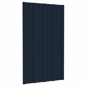 vidaXL Takpanel 12 pcs Antrasitt 80 x 45 cm Galvanisert st&aring;l