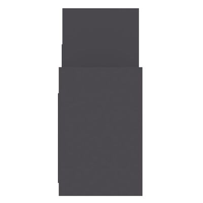 vidaXL Sideskap grå 60x26x60 cm sponplate