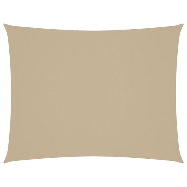vidaXL Solseil oxfordstoff rektangulær 2x3 m beige