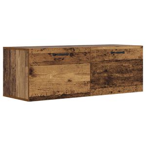 vidaXL Veggskap Gammelt tre 100 x 36,5 x 35 cm Konstruert tre