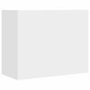 vidaXL Veggskap hvit 75x35x60 cm konstruert tre