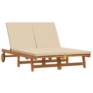 vidaXL Solstol Brun 125 x 200 x 84 cm Solid akasietre