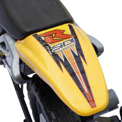 Elektrisk gul motorsykkel til barn