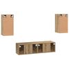 vidaXL TV-benksett 4 pcs artisan eik 30.5 x 30 x 60 cm Konstruert tre