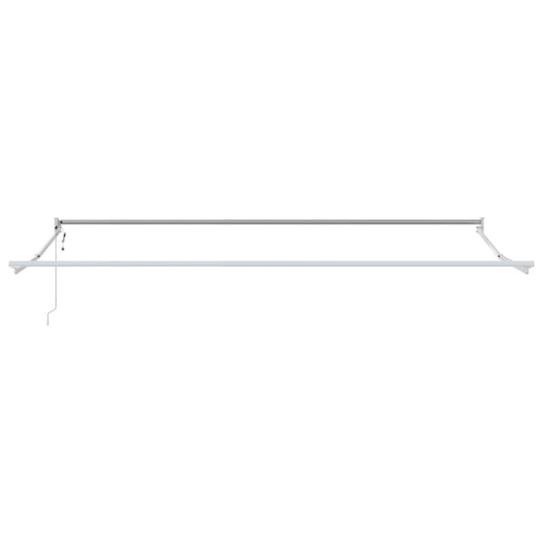 vidaXL Markise Hvit 4 &times;3 m Metall