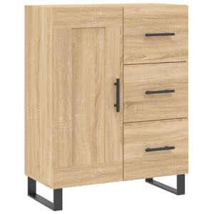 vidaXL Skjenk sonoma eik 69,5x34x90 cm konstruert tre