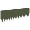 vidaXL Gjerdekant 10 pcs 103 x 30 cm St&aring;l Olivengr&oslash;nn
