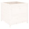vidaXL Hageplantekasse hvit 82,5x82,5x78 cm heltre furu