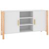 vidaXL Skjenk hvit 107x38x60 cm konstruert tre