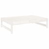 vidaXL Hagefotskammel hvit 120x80 cm heltre furu