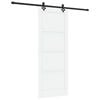 vidaXL Skyved&oslash;r ORKDAL 83 x 211 cm Konstruert tre Hvit og svart
