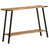 vidaXL Konsollbord 110x30x75 cm grovt heltre mango