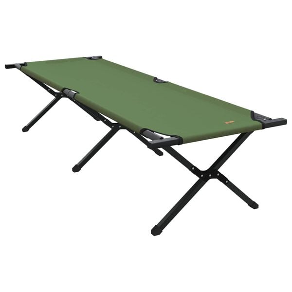 vidaXL Sammenleggbar camping seng grønn 193 x 69 x 45 cm Oxford-stoff