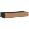 vidaXL Veggmonterte skuffehyller 2 stk svart 60x23,5x10 cm MDF