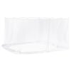 vidaXL Myggnett for lysthus 220 Mesh 220 mesh Hvit 3,6 x 3,6 x 2 cm
