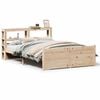 vidaXL Sengeramme med hodegavl 120x200 cm heltre furu