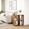 vidaXL Romdeler bokhylle gammel tre 69,5x29x69,5 cm konstruert tre