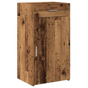 vidaXL Serviesskap med skuff Gammelt tre 50 x 42,5 x 93 cm