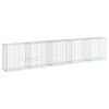 vidaXL Gabionkurv med deksel 500x50x100 cm galvanisert jern
