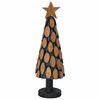 vidaXL Juletre med stativ Brun 61 cm Heltre teak