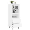 vidaXL Highboard hvit 40x36x110 cm konstruert tre
