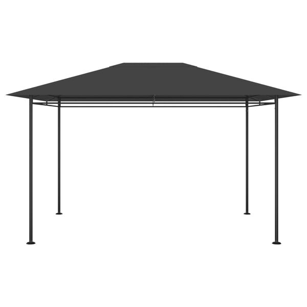 vidaXL Paviljong 384x281x270 cm antrasitt 180 g/m&sup2;