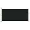 vidaXL Uttrekkbar sidemarkise 140 x 300 cm svart
