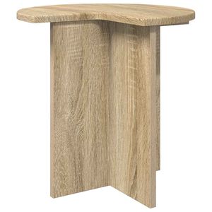 vidaXL Sidetabell Sonoma eik &Oslash; 39 x 38 cm Konstruert tre