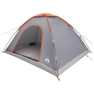 vidaXL Camping Telt med tak Gr&aring; og Oransje 335 x 275 x 180 cm
