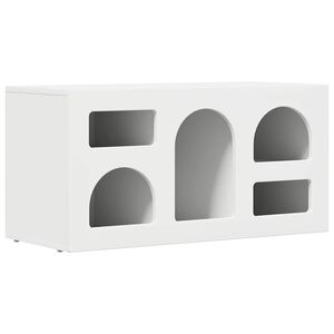 vidaXL TV-skap Hvit 80 x 35 x 40 cm Konstruert tre