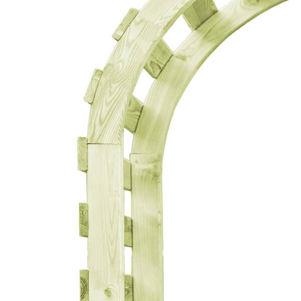 vidaXL Hagepergola 130x60x230 cm impregnert furu