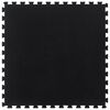 vidaXL Gulvfliser i gummi svart 12 mm 100x100 cm