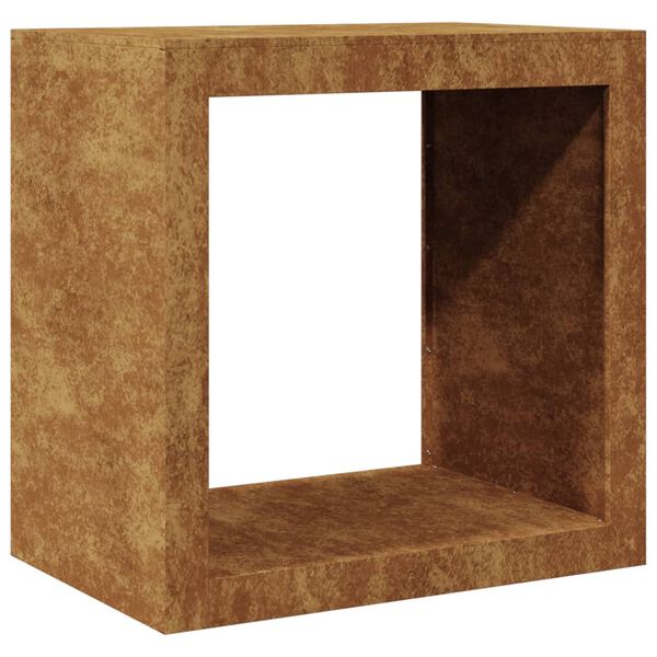 vidaXL Vedstativ 60x40x60 cm oksidert st&aring;l