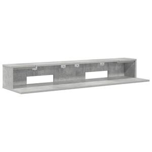 vidaXL Studiobord Betonggr&aring; 130 x 36 x 19,5 cm Konstruert tre