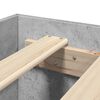 vidaXL Sengeramme betonggr&aring; 200x200 cm konstruert tre