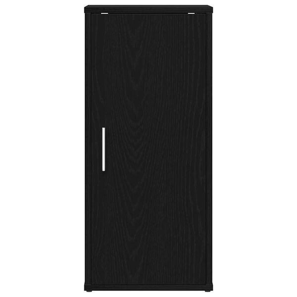 vidaXL Skoskap 2 stk svart eik 32x35x70 cm konstruert tre