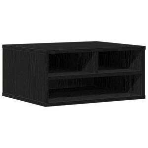 vidaXL Skiverstativ Svart eik 49 x 40 x 22,5 cm Konstruert tre