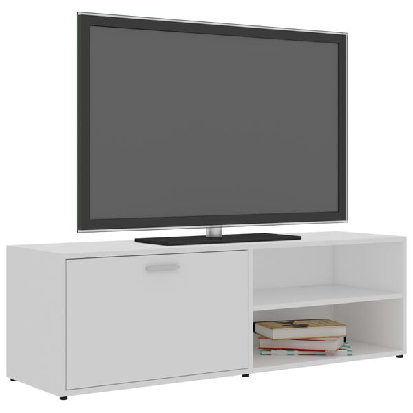 vidaXL TV-benk hvit 120x34x37 cm konstruert tre