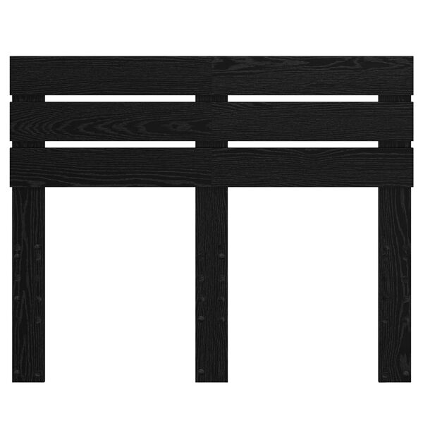 vidaXL Hodegavl Svart Eik 120 cm Konstruert tre