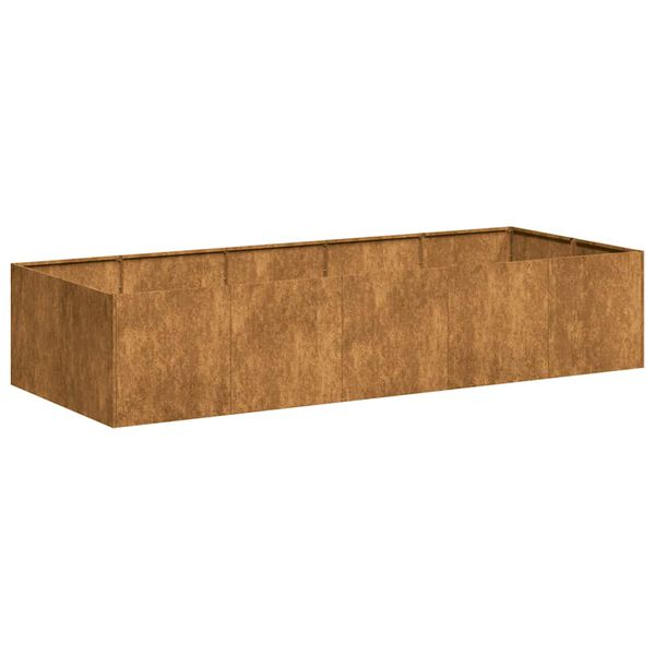 vidaXL Plantekasse rust 200x80x40 cm forvitringsstål