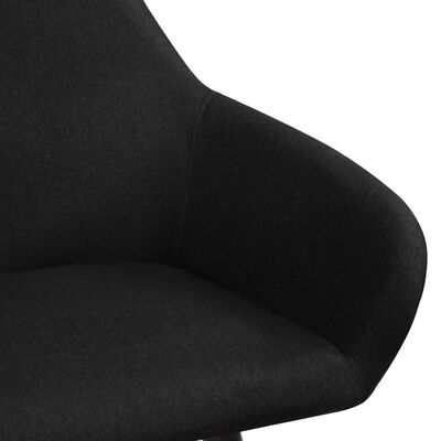 vidaXL Spisestoler 4 stk svart stoff