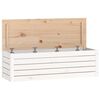 vidaXL Putekasse hvit 109x36,5x33 cm heltre furu