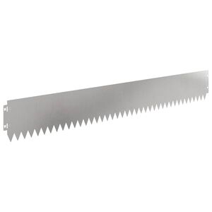 vidaXL Gjerdekant 30 stk. 103 x 15 cm St&aring;l S&oslash;lv